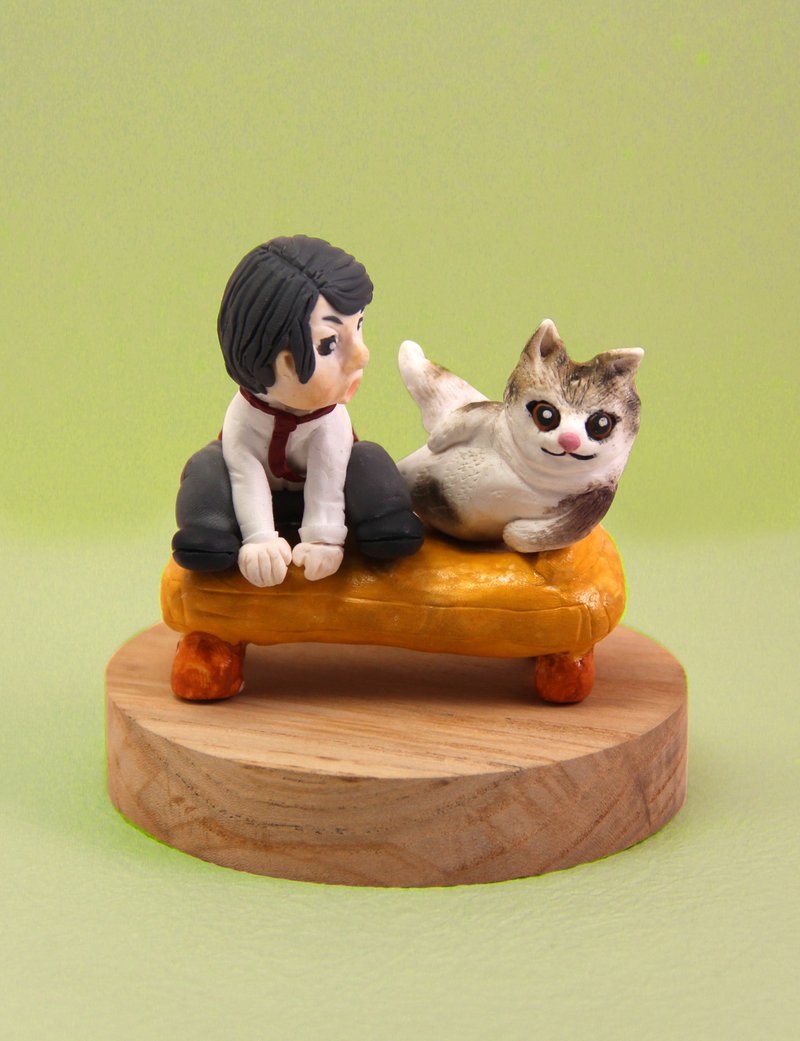 PetWithYou定制化你与你的宠物,给你设计一个独一无二的惹笑场景 - 摆饰 - 粘土 