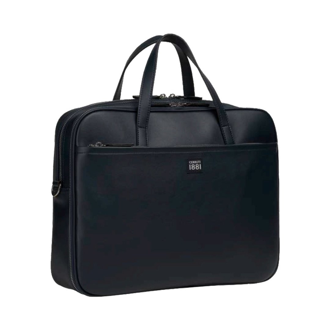 CERRUTI 1881 限量2折 意大利顶级小牛皮公文包 全新专柜展示品 - 公文包/医生包 - 真皮 黑色