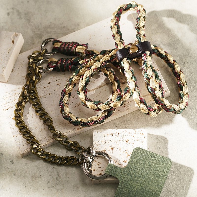 【可调节多功能】拼接链编织伞绳  手机背带 - 手机配件 - 尼龙 