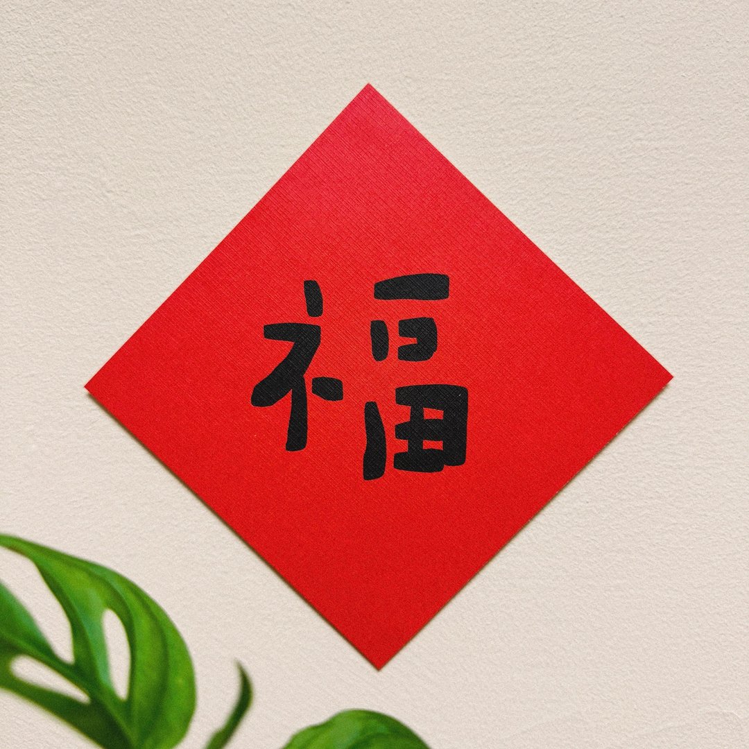 福-2025蛇年插画春联/方斗春联 - 红包/春联 - 纸 红色