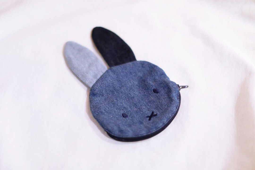 【Pinkoi x miffy】Miffy 牛仔布散纸包 - 零钱包 - 棉 蓝色