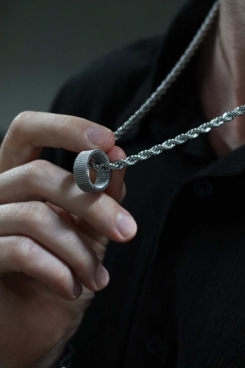 守夜者项链\男生项链 男生饰品 男士项链 礼物 男生礼物 钛钢 - 项链 - 其他材质 银色