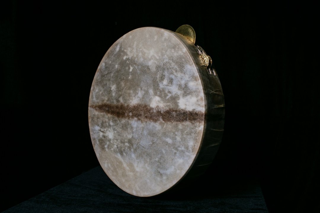 中东乐器 手工制作 手鼓 框鼓 Bendir Mazhar Frame Drum 铃鼓 - 吉他/乐器 - 真皮 