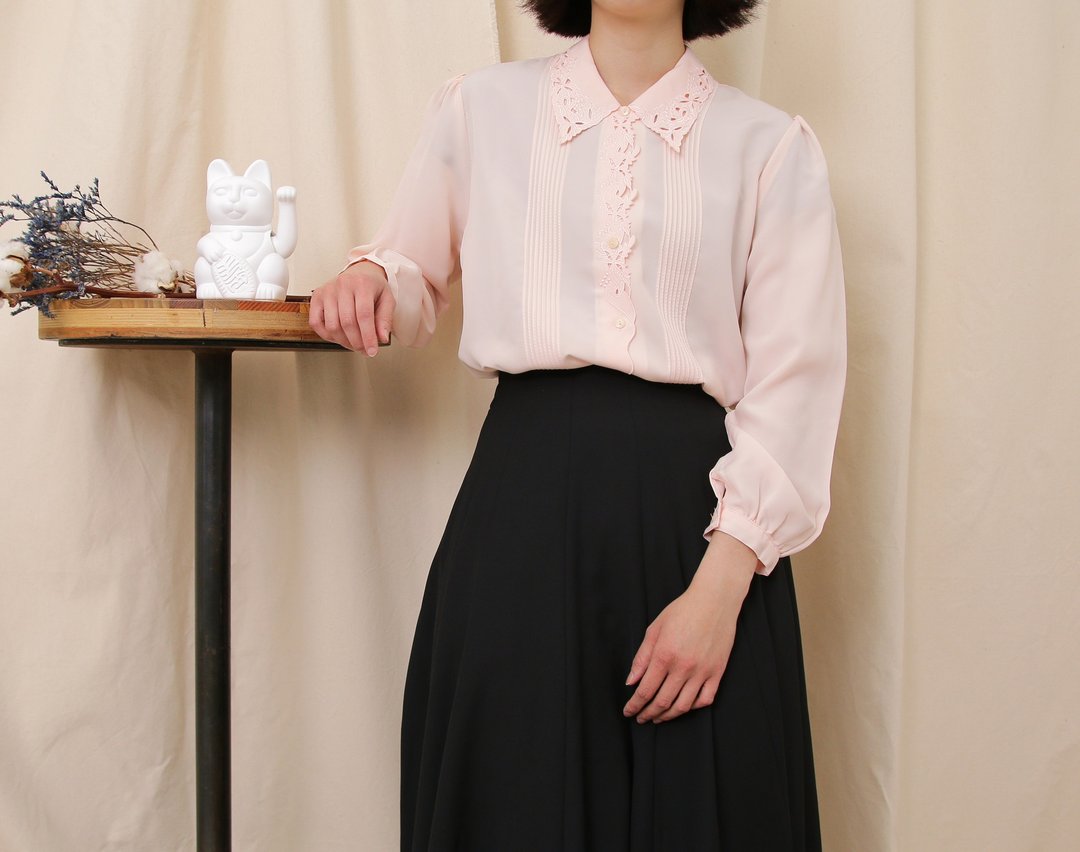 Back to Green- 日和衬衫 剪影 vintage shirt - 女装衬衫 - 聚酯纤维 