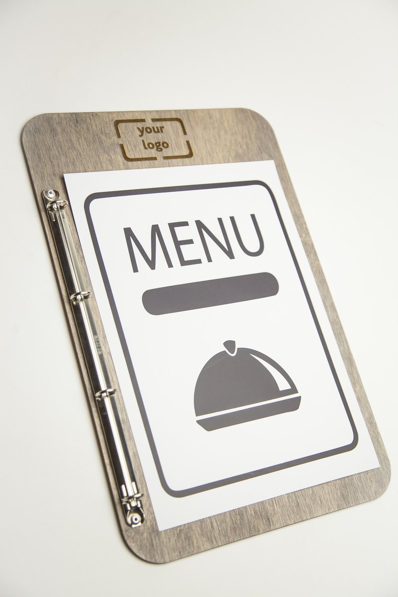 Wooden Menu, Menu, Menu Cover, Restaurant Menu Cover, FREE ENGRAVING - 其他 - 木头 多色