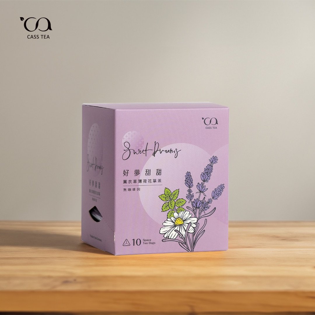 【Space 三角立体茶包】CASS TEA 好梦甜甜 薰衣草薄荷花草茶10入 - 茶 - 其他材质 紫色