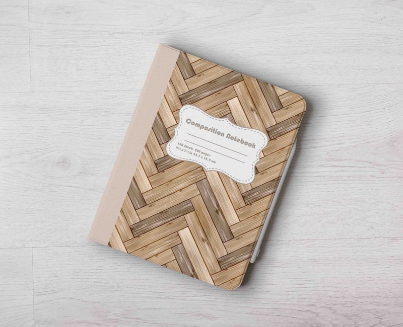 竹藤 笔记本款 iPad壳笔槽翻盖式保护套Air 7 mini 7 Pro 13 - 平板/电脑保护壳 - 塑料 卡其色