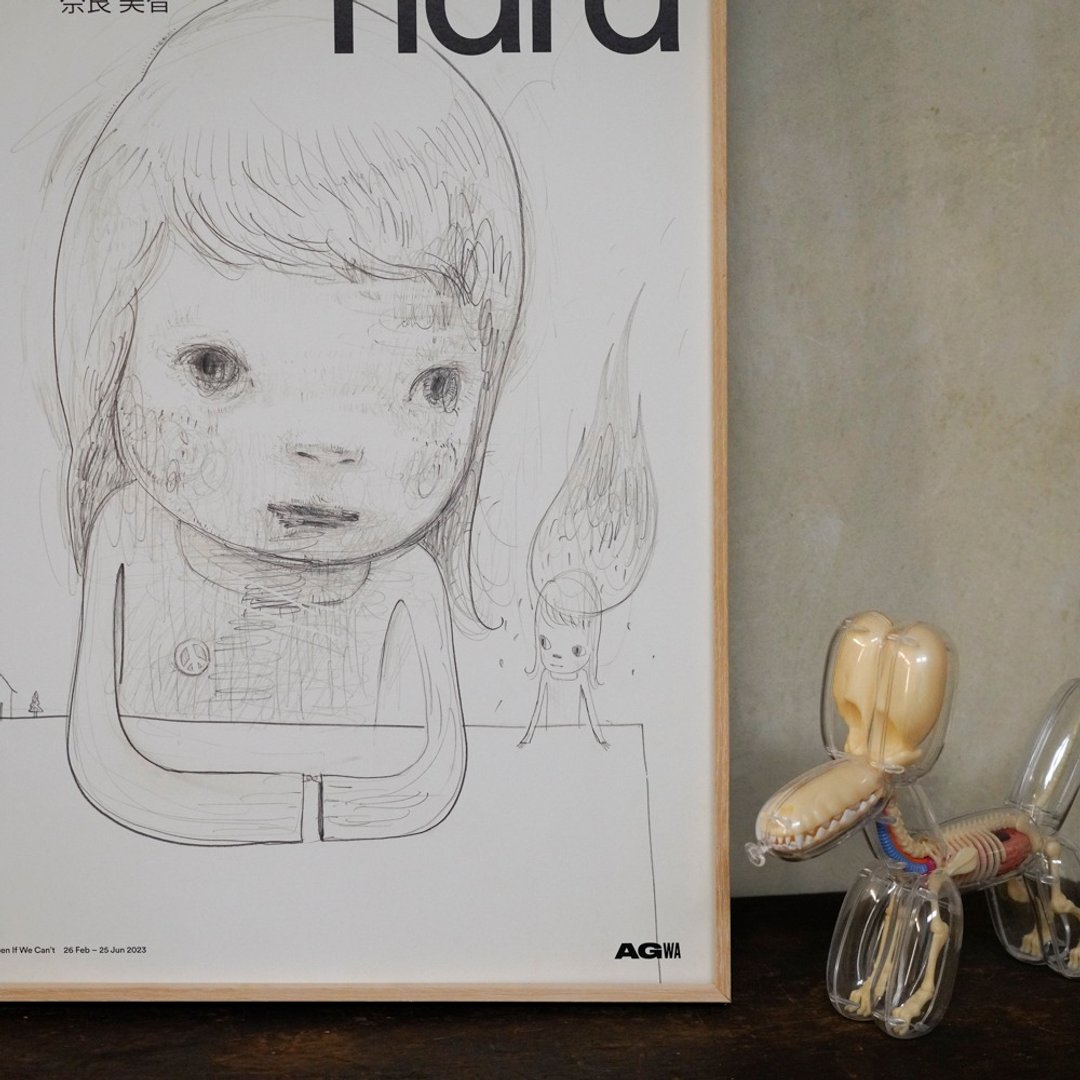 【原版】奈良美智 Yoshitomo Nara |  Untitled(girl and house) - 海报/装饰画/版画 - 纸 