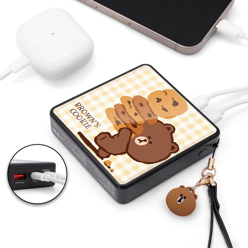 GARMMA LINE FRIENDS 数显PD快充行动电源 38.5Wh - 充电宝/传输线 - 其他金属 黑色