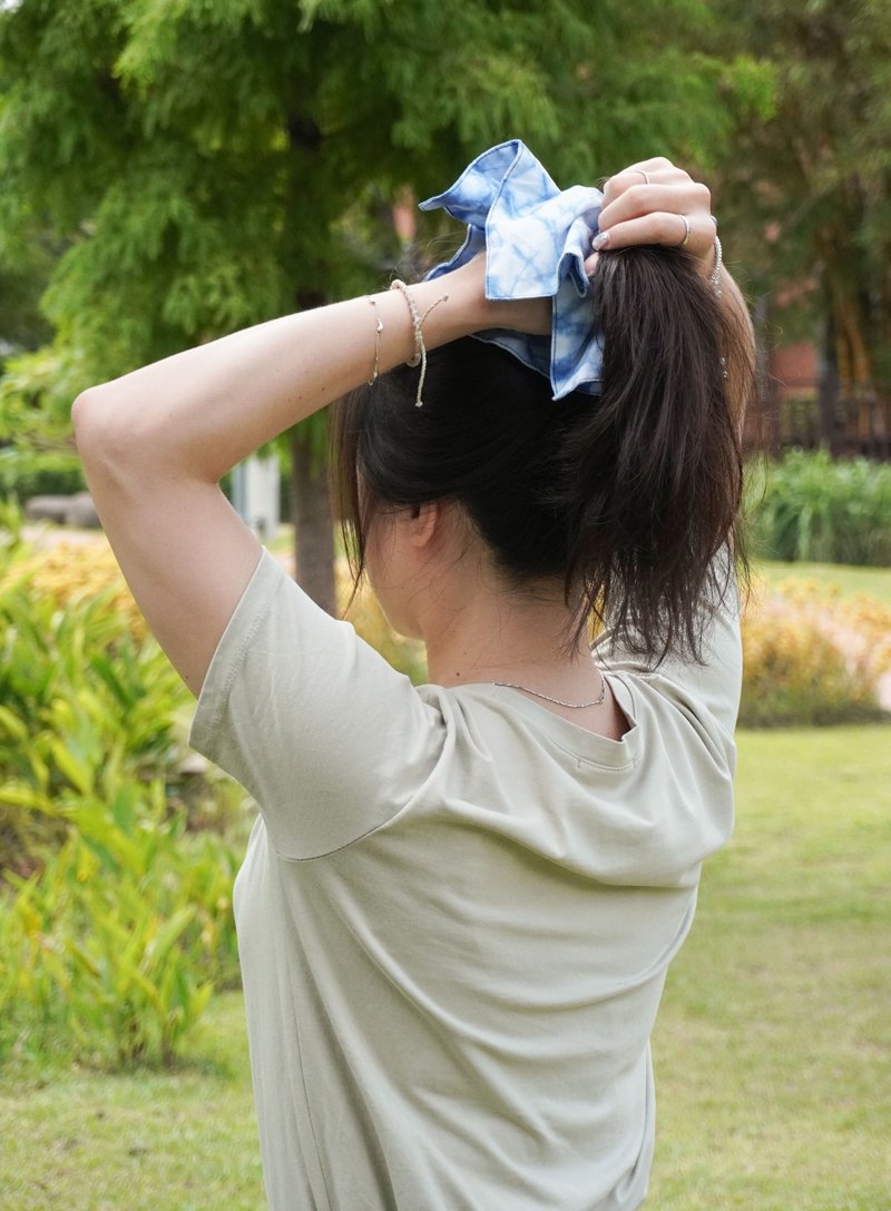 手帕式发圈 - 发饰 - 其他材质 