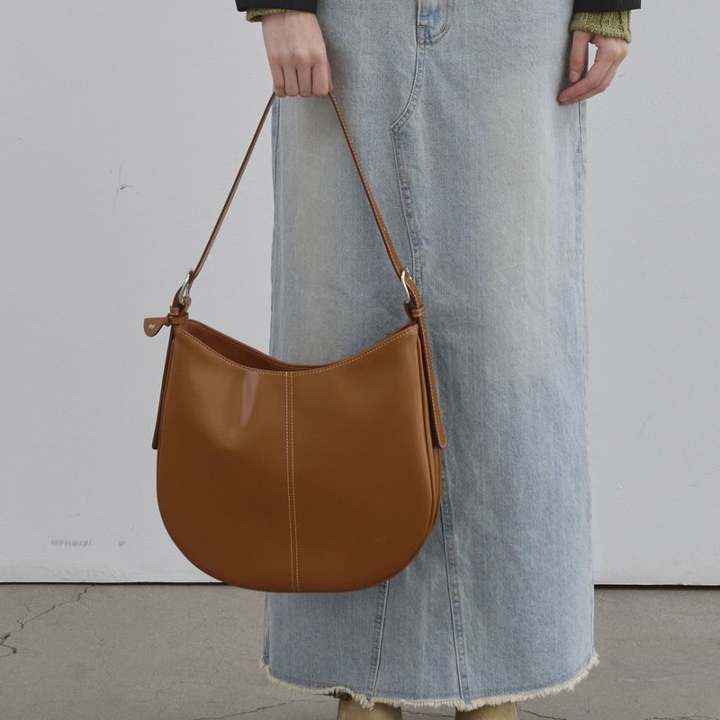 韓國製 MUR Pair bag 手袋/單肩包/上肩袋/手提袋 Brown - 侧背包/斜挎包 - 环保材料 