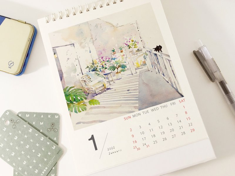 2022黄鼻子x呜呜  想要的101种生活- calendar 桌历 - 年历/台历 - 纸 白色