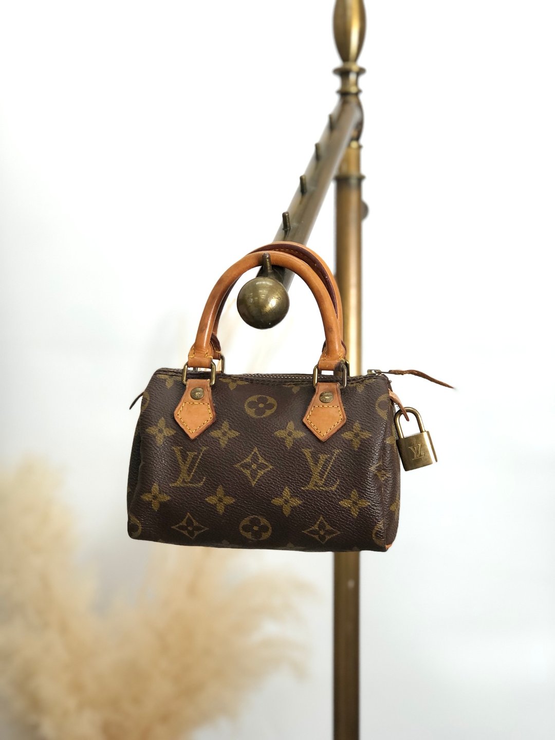 【日本直送，二手包装，附名牌】LOUIS VUITTON Speedy Monogram 手提包棕皮革迷你波士顿 M41534 wn5ybk - 手提包/手提袋 - 防水材质 咖啡色