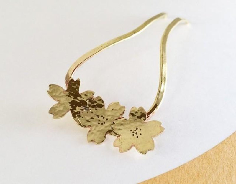 Sakura ◇ Brass forged hairpin - 其他 - 其他金属 