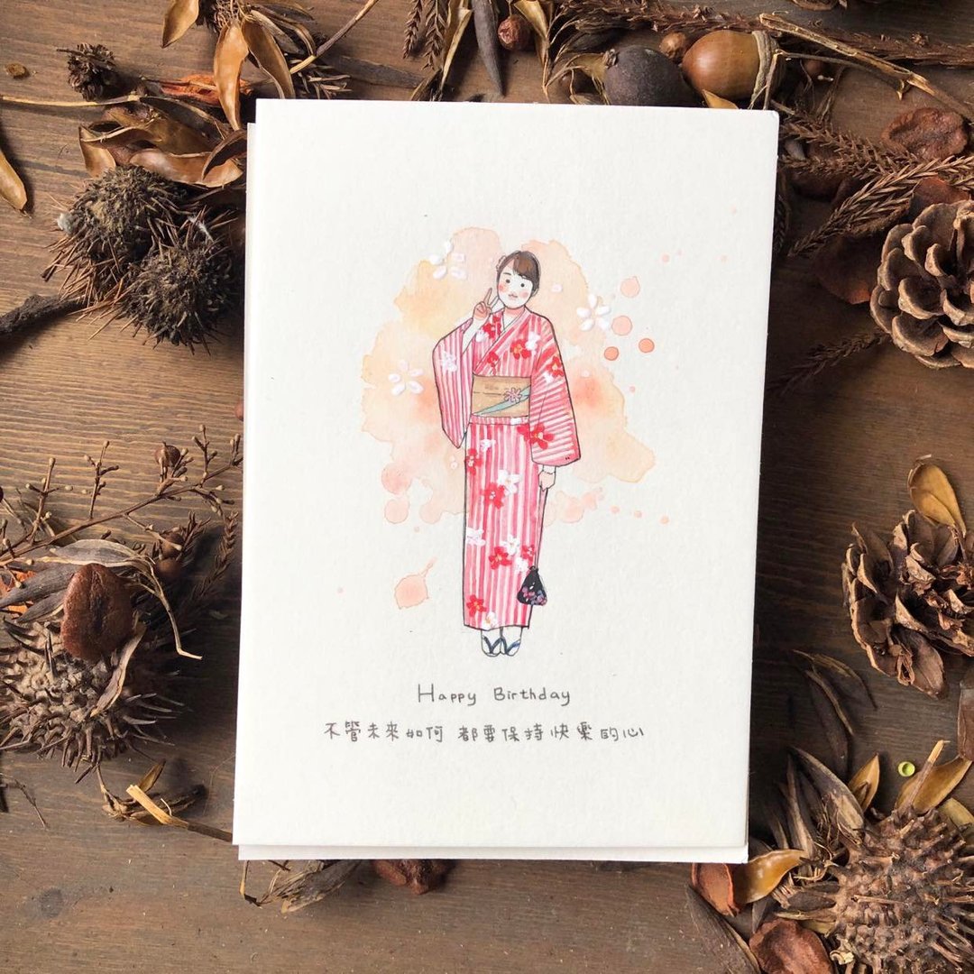 【手绘 / 全身】可急件 附包装 似颜绘 定制 生日 礼物 圣诞节 - 订制画像 - 纸 白色