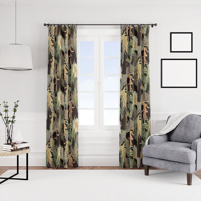 原创印花窗帘 HC1116 黑夜中的希望 - 门帘/门牌 - 聚酯纤维 