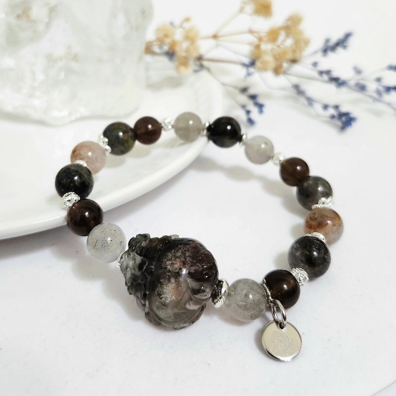 四季幽灵龙龟设计手链/助事业运、增强直觉之水晶 - 手链/手环 - 水晶 绿色