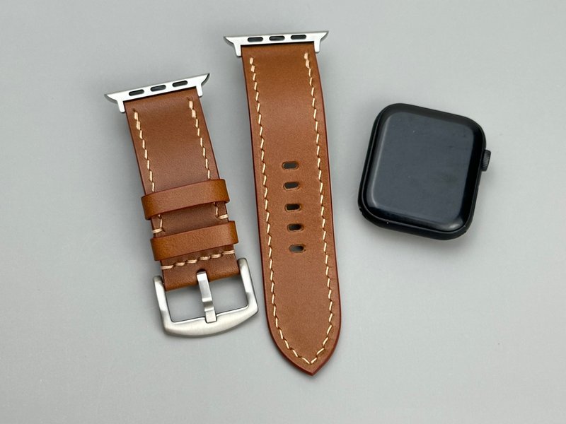 Apple Watch 表带 植鞣革 - 表带 - 真皮 