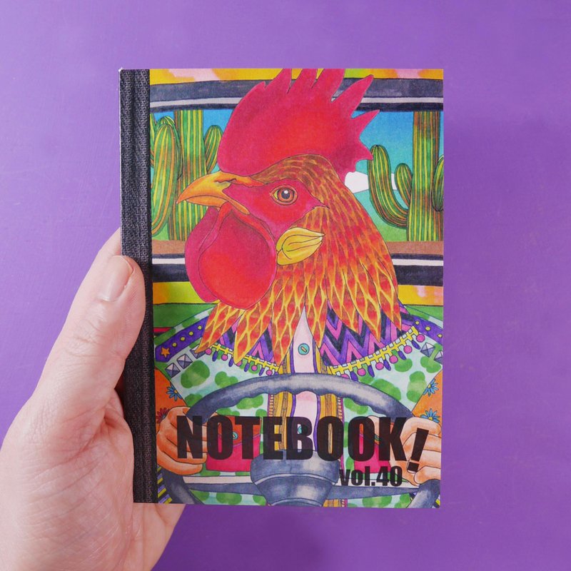 公鸡开车车笔记 - 卡片/明信片 - 纸 多色