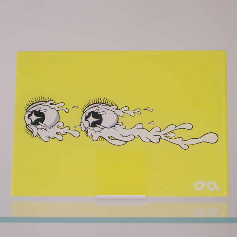 壓克力裝飾畫 黃哭哭眼 - 海报/装饰画/版画 - 压克力 黄色