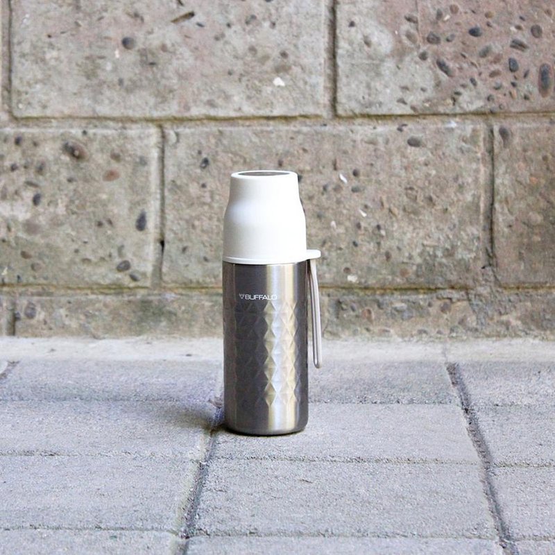 【Buffalo 牛头牌】城市晶钻随饮瓶-360cc/480c - 保温瓶/保温杯 - 不锈钢 银色