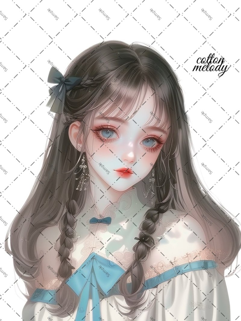 原创贴纸 no.1726 人物贴纸 原创贴纸 人物贴纸 女孩贴纸 原创人物贴纸 - 贴纸 - 纸 