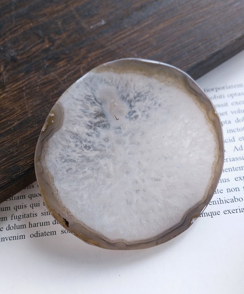 Agate 马达加斯加产地 玛瑙片 打磨件 摆设装饰  摆件 天然矿石 - 摆饰 - 其他材质 