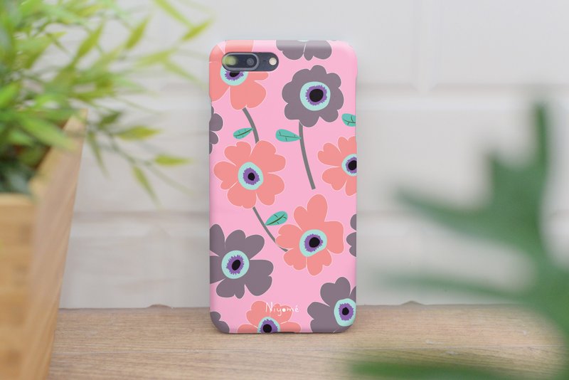 iphone case pastel flowers on pink for iphone5s,6s,6s plus, 7,7+, 8, 8+,iphone x - 手机壳/手机套 - 塑料 粉红色