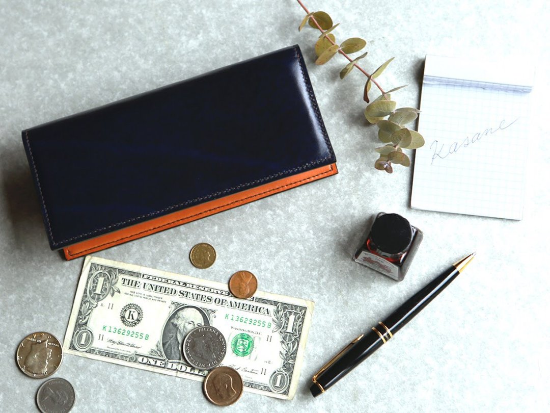 No.08 Long Wallet - 皮夹/钱包 - 真皮 蓝色