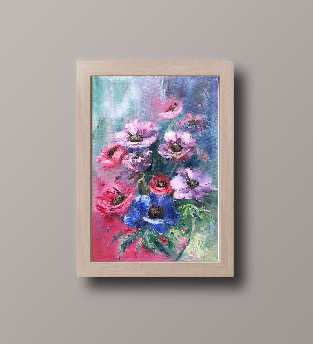 花卉油画原创花卉画 - 海报/装饰画/版画 - 其他材质 紫色