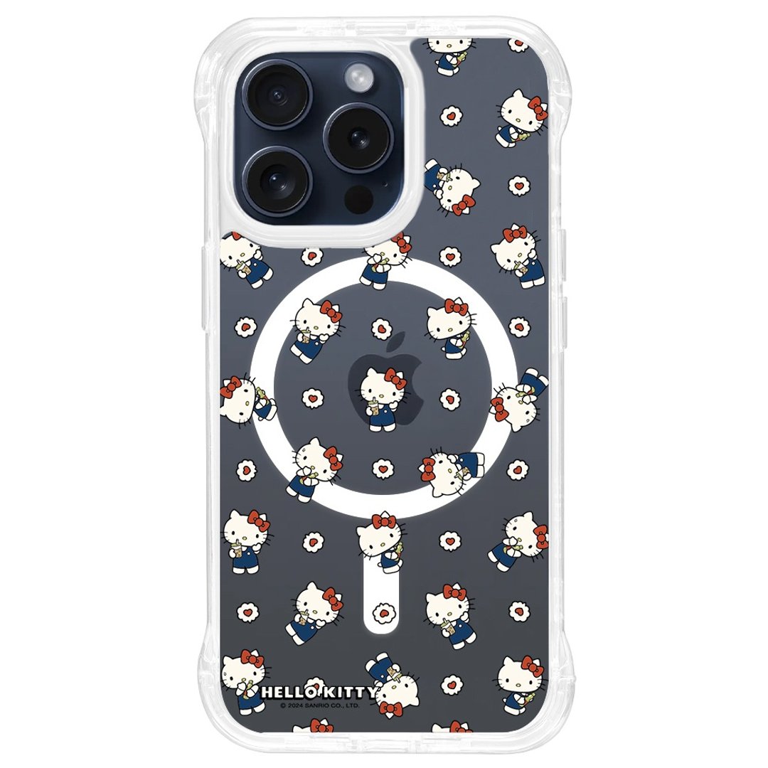 HelloKitty 私藏美食支架壳 磁吸透明 iPhone16 15 14 13 Pro Max - 手机壳/手机套 - 其他材质 透明