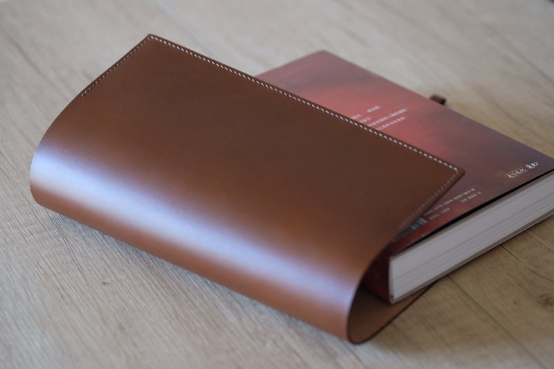 25开皮革书套【厚薄书通用】 - 书衣/书套 - 真皮 咖啡色