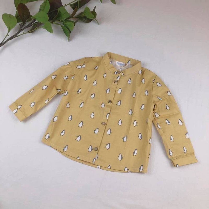 CHILDHOOD 柴虎 绅士企鹅衬衫 - 童装上衣 - 棉．麻 