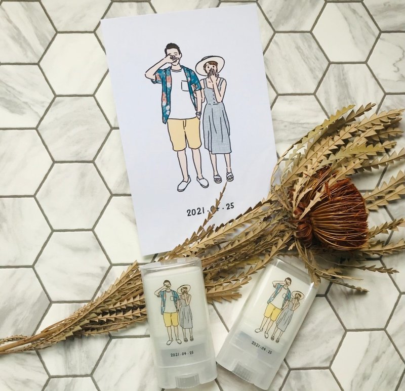 【订制】定制随手皂 - 婚礼小物 定制插画 二进礼 探房礼 礼赠品 - 婚礼誓言书 - 其他材质 白色