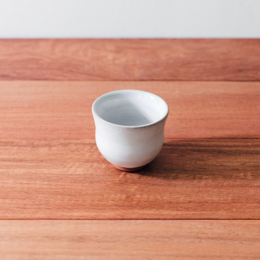 亮白釉小茶杯 - 茶具/茶杯 - 陶 