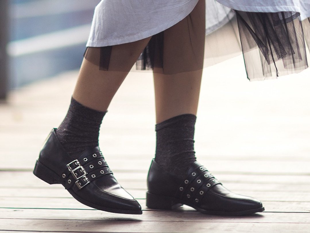 Black Buckle high heels 3.0 - 高跟鞋 - 真皮 黑色