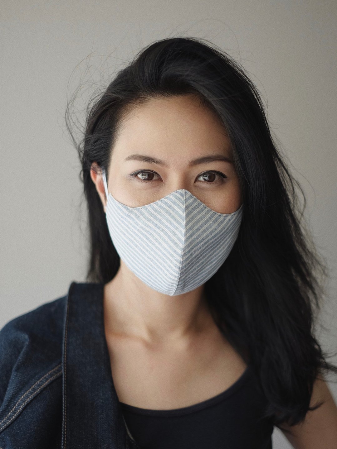 Blue Stripe Innovation Fabric Mask - 口罩 - 棉 
