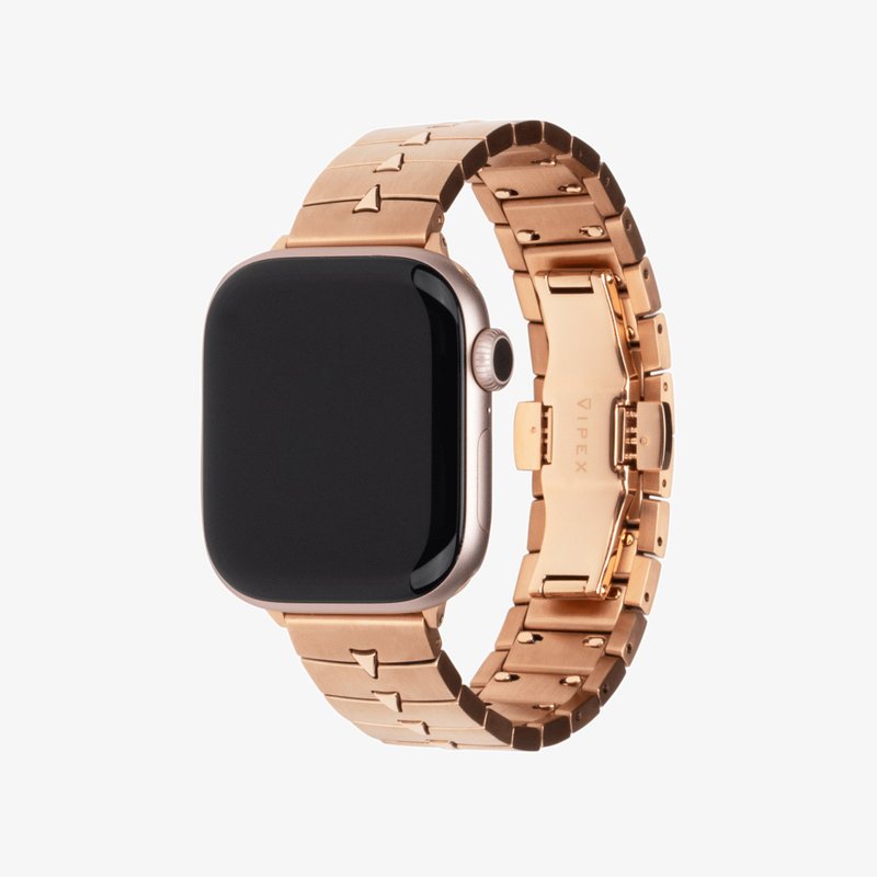 香港设计 VIPEX Lady Cobra - 钛金属Apple Watch表带 - 玫瑰金 - 表带 - 贵金属 金色
