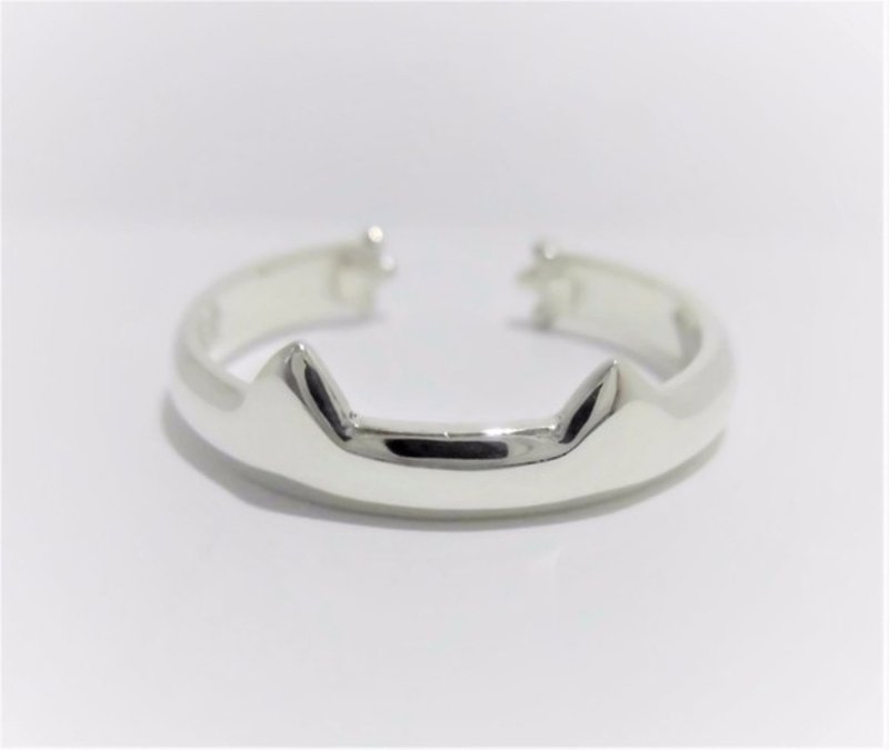 貓咪肉球掌造型戒指 - 戒指 - 纯银 银色