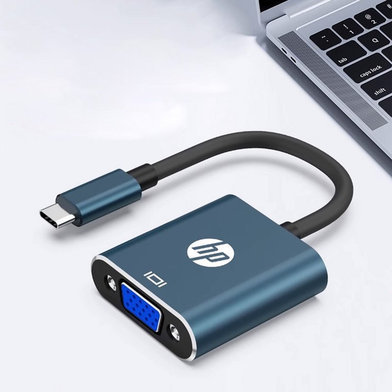 HP 惠普 DHC-CT201 Type-C 转 VGA 转接器/转接头 - 电脑配件 - 其他材质 多色