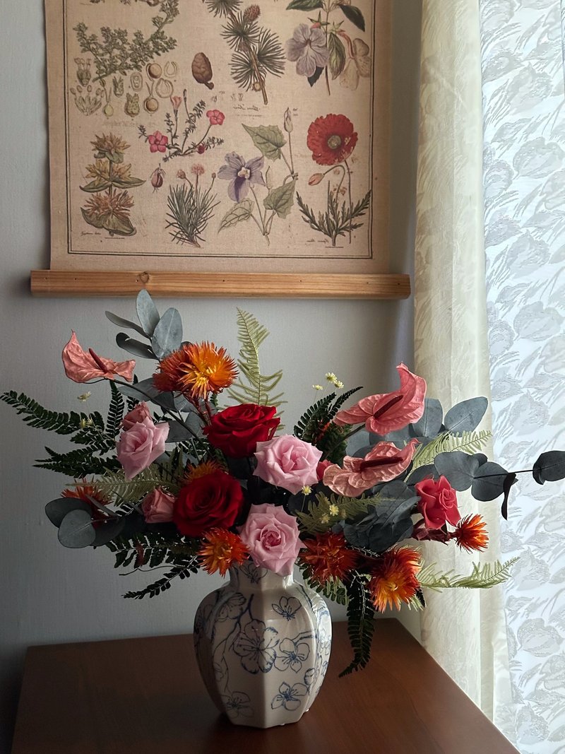 花开富贵永生花开幕花礼/居家装饰 - 干燥花/捧花 - 植物．花 
