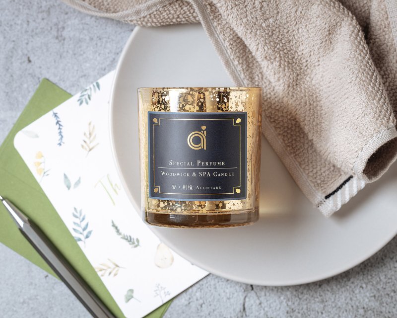 情人节爱恋套组  金色和银色闪耀杯 让您公开放闪 香氛乳液蜡烛 - 香薰/精油/线香 - 植物．花 