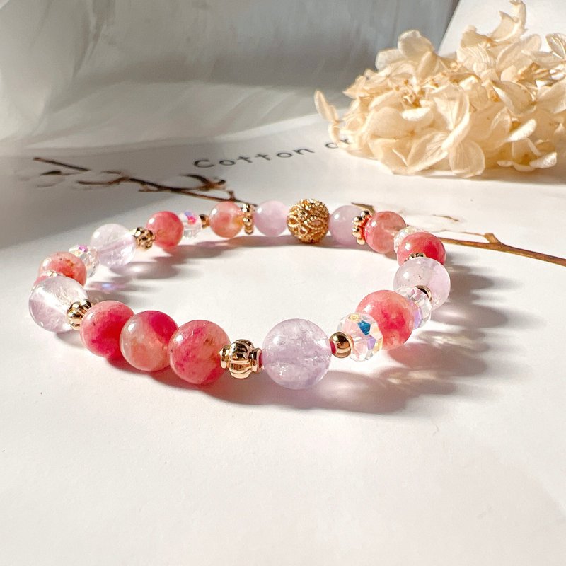 蔷薇辉石 / 紫锂辉 / 薰衣草紫晶 - 手链/手环 - 水晶 