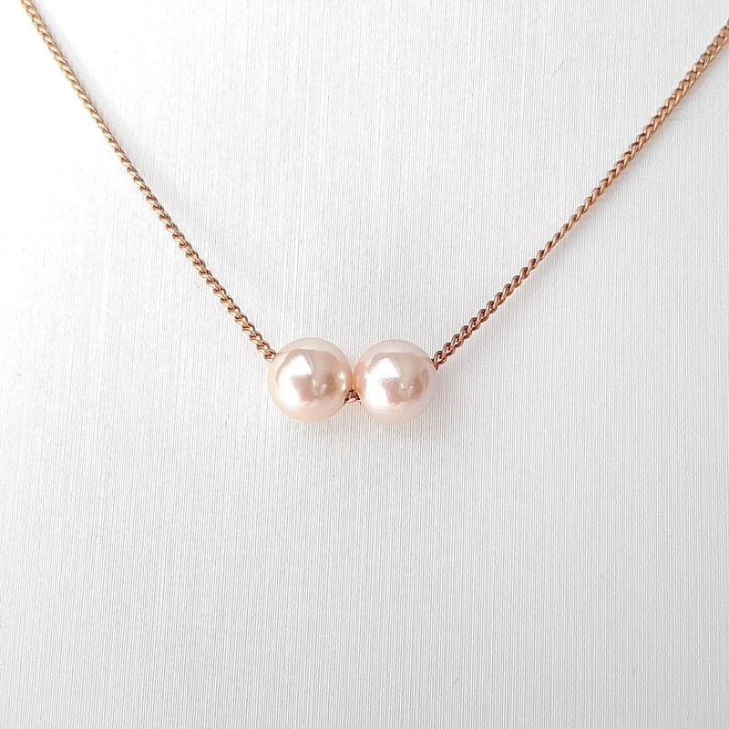 K18 链坠项链 Akoya珍珠 珍珠项链 Akoya珍珠 无缀饰项链 pearl necklace 珍珠项链 珍珠项链 진주목걸이 - 项链 - 珍珠 