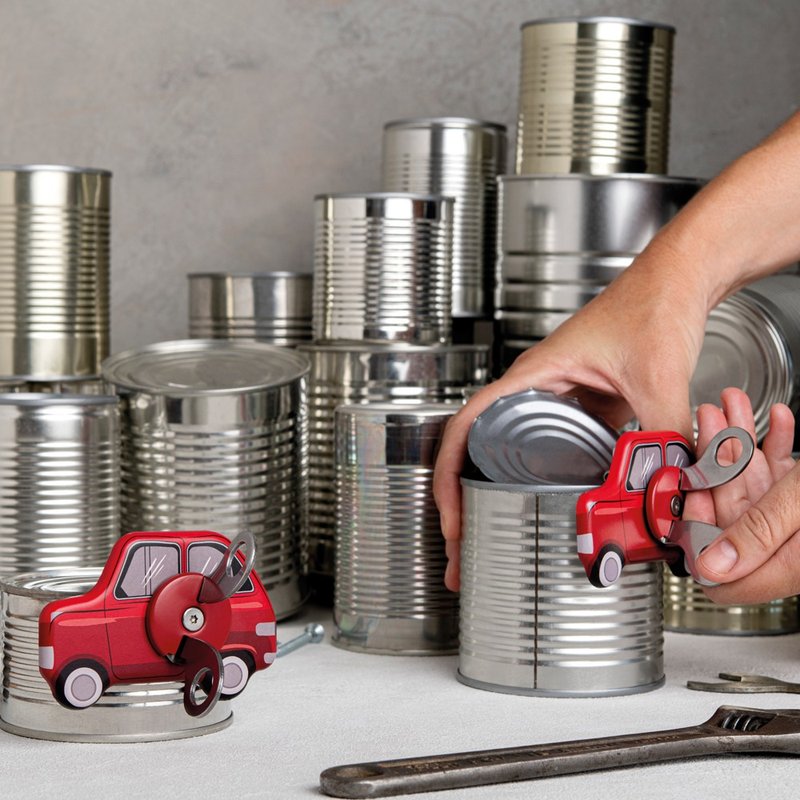 OTOTO 发条小车-开罐器 - 厨房用具 - 其他金属 红色