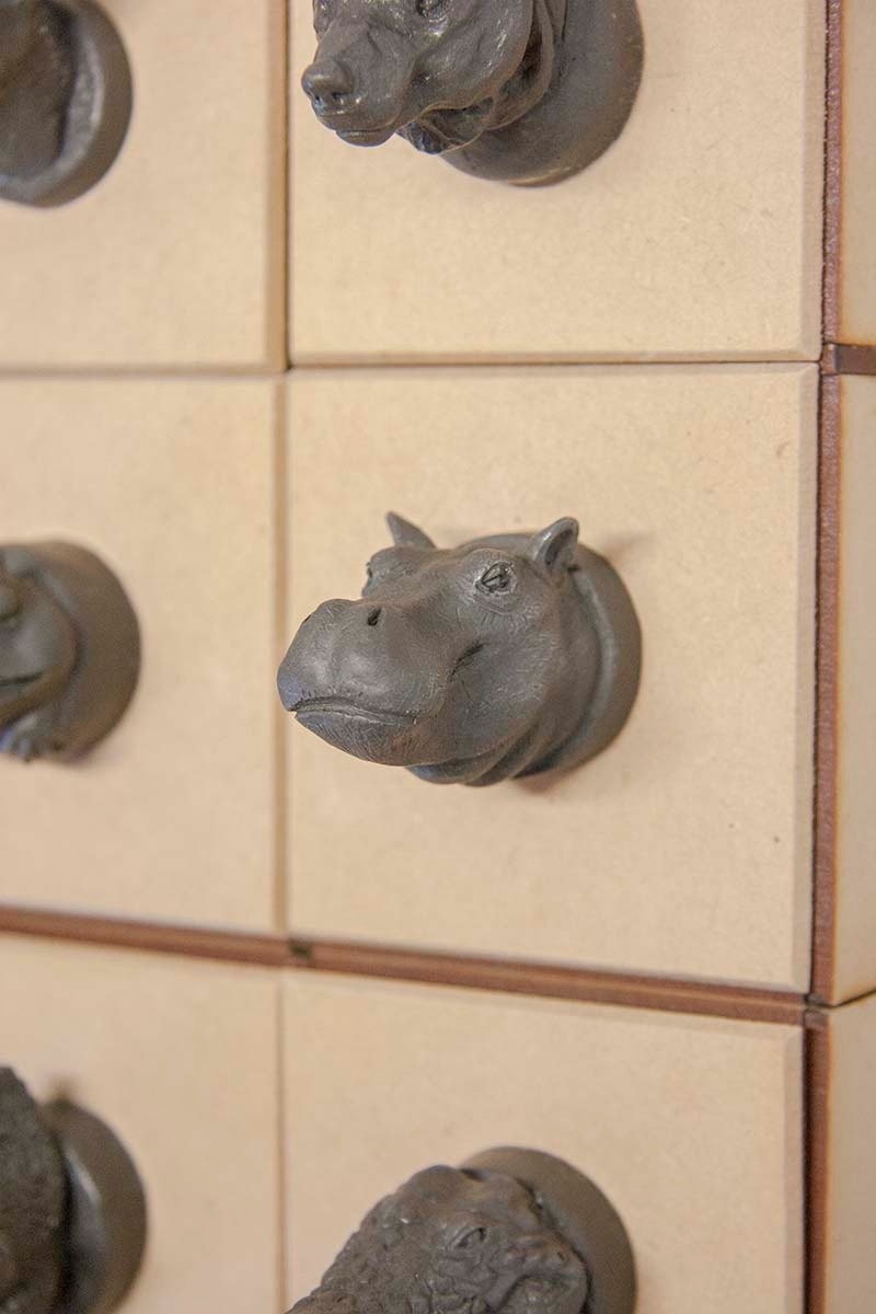 河马 造型把手拉门 - 其他 - 其他材质 黑色