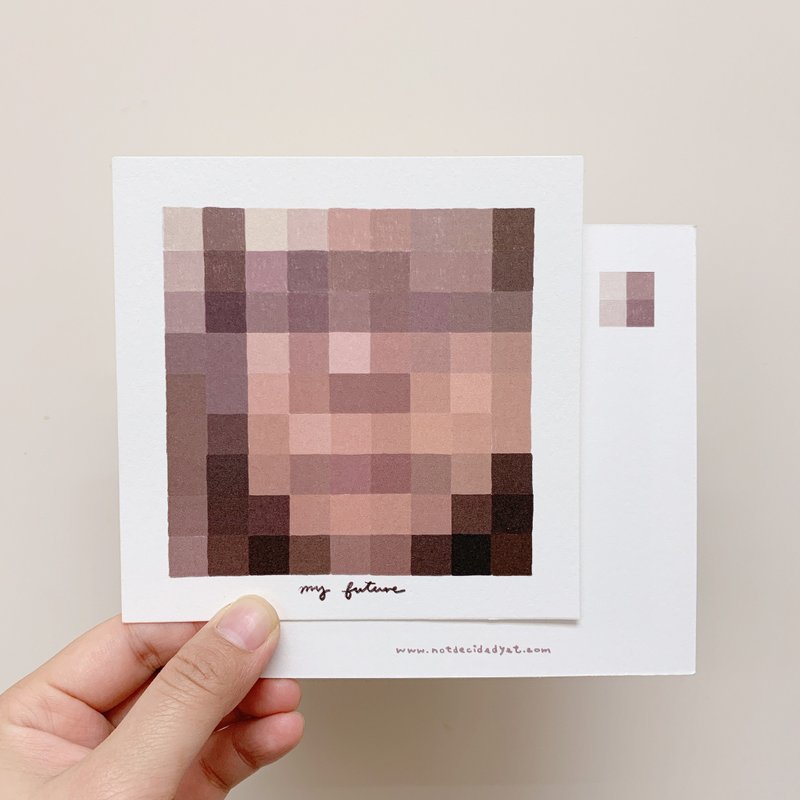 明信片 | 有码的未来 - 卡片/明信片 - 纸 卡其色