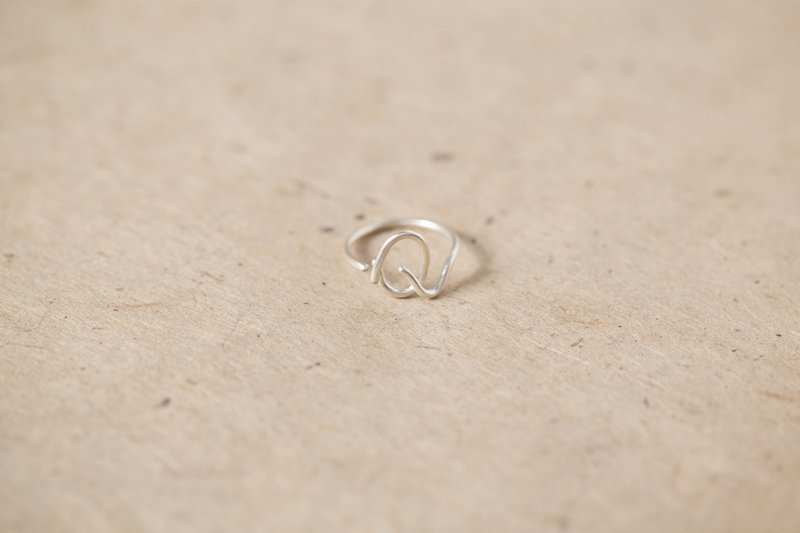 ChatterRing Q-T silver ring - 戒指 - 纯银 银色