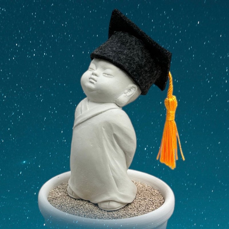 毕业礼 净念吉祥小佛之惟心小盘组 香氛艺术美学 祝鹏程万里 - 香薰/精油/线香 - 水泥 白色