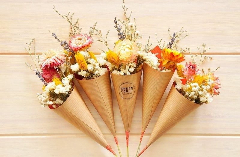 干燥花束 小 10款主花任选 - 干燥花/捧花 - 植物．花 多色